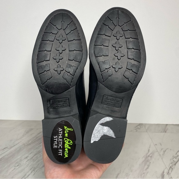 New! Sam Edelman Penny Black Leather Wide Calf Riding Boot 6M - Picture 11 of 12